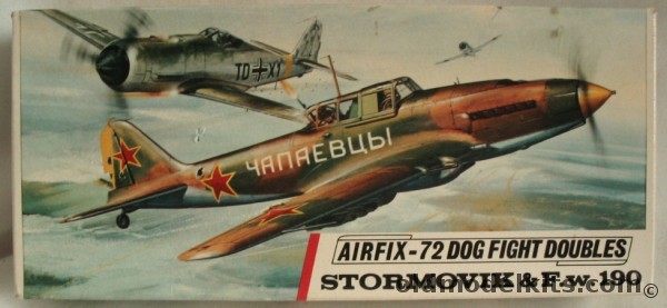 Airfix 1/72 Dog Fight Doubles Il-2 Stormovik and FW-190, D364F plastic model kit